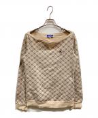 BURBERRY BLUE LABELバーバリー ブルー レーベル）の古着「ノヴァチェック柄スウェット」｜ベージュ