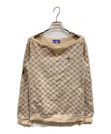 BURBERRY BLUE LABEL（バーバリー ブルー レーベル）の古着「ノヴァチェック柄スウェット」｜ベージュ