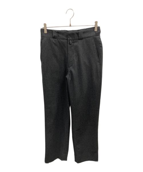 COMOLI（コモリ）COMOLI (コモリ) ウールフラノ パンツ チャコールグレー サイズ:1の古着・服飾アイテム