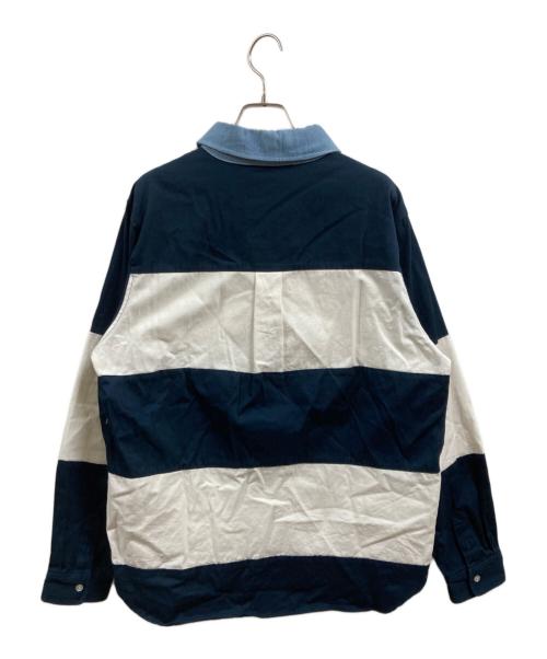 UGG（アグ）UGG (アグ) デニムネック ボーダーシャツ ネイビー サイズ:Ｍの古着・服飾アイテム