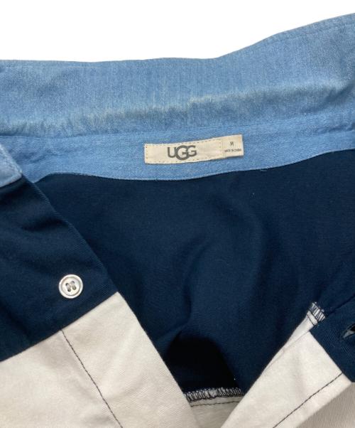 UGG（アグ）UGG (アグ) デニムネック ボーダーシャツ ネイビー サイズ:Ｍの古着・服飾アイテム