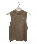 HYKE×MONCLERハイク×モンクレール）の古着「GILET TRICOT」｜ブラウン