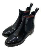 GUCCIグッチ）の古着「サイドゴアブーツ」｜ブラック