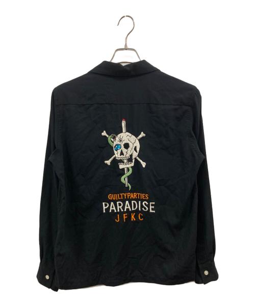 WACKO MARIA（ワコマリア）WACKO MARIA (ワコマリア) PARADICE刺繍襟開シャツ ブラック サイズ:Mの古着・服飾アイテム