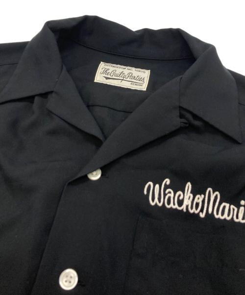 WACKO MARIA（ワコマリア）WACKO MARIA (ワコマリア) PARADICE刺繍襟開シャツ ブラック サイズ:Mの古着・服飾アイテム