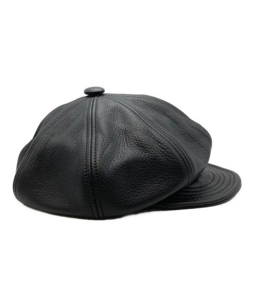 SCHOTT BROS.（ショット）SCHOTT BROS. (ショット) レザーキャスケット ブラックの古着・服飾アイテム