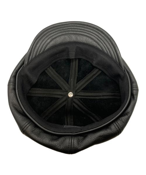 SCHOTT BROS.（ショット）SCHOTT BROS. (ショット) レザーキャスケット ブラックの古着・服飾アイテム