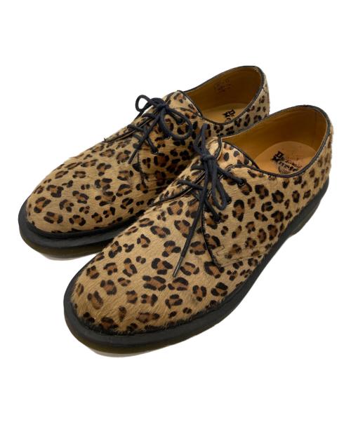 Dr.Martens（ドクターマーチン）Dr.Martens (ドクターマーチン) BEAMS (ビームス) 3ホールレオパードブーツ ベージュ×ブラウン サイズ:UK9の古着・服飾アイテム