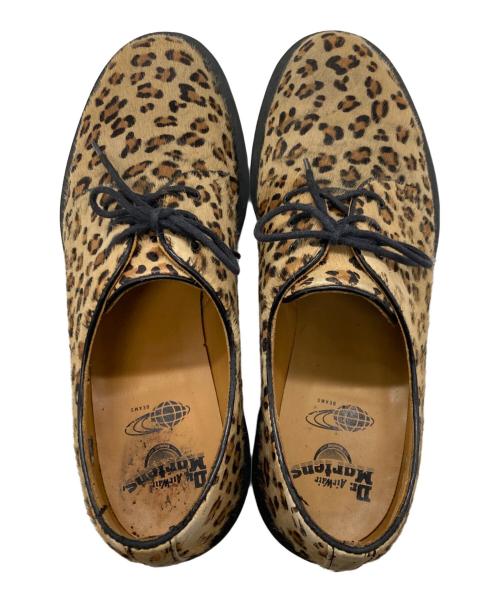 Dr.Martens（ドクターマーチン）Dr.Martens (ドクターマーチン) BEAMS (ビームス) 3ホールレオパードブーツ ベージュ×ブラウン サイズ:UK9の古着・服飾アイテム
