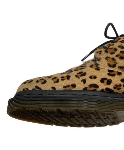 Dr.Martens（ドクターマーチン）Dr.Martens (ドクターマーチン) BEAMS (ビームス) 3ホールレオパードブーツ ベージュ×ブラウン サイズ:UK9の古着・服飾アイテム