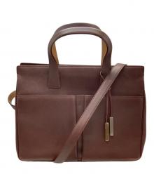 BALLY（バリー）の古着「2WAYハンドバッグ」｜ブラウン