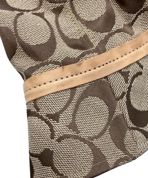 COACH（コーチ）COACH (オールドコーチ) シグネチャーバケットハット ブラウン×ベージュ サイズ:Sの古着・服飾アイテム