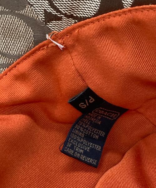 COACH（コーチ）COACH (オールドコーチ) シグネチャーバケットハット ブラウン×ベージュ サイズ:Sの古着・服飾アイテム