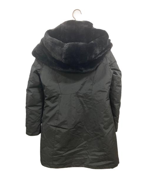 WOOLRICH（ウールリッチ）WOOLRICH (ウールリッチ) ファー付き ボウブリッジコート ブラック サイズ:XSの古着・服飾アイテム