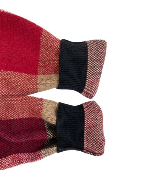 BLUE LABEL CRESTBRIDGE（ブルーレーベルクレストブリッジ）BLUE LABEL CRESTBRIDGE (ブルーレーベルクレストブリッジ) ニットワンピース レッド サイズ:Ｍの古着・服飾アイテム