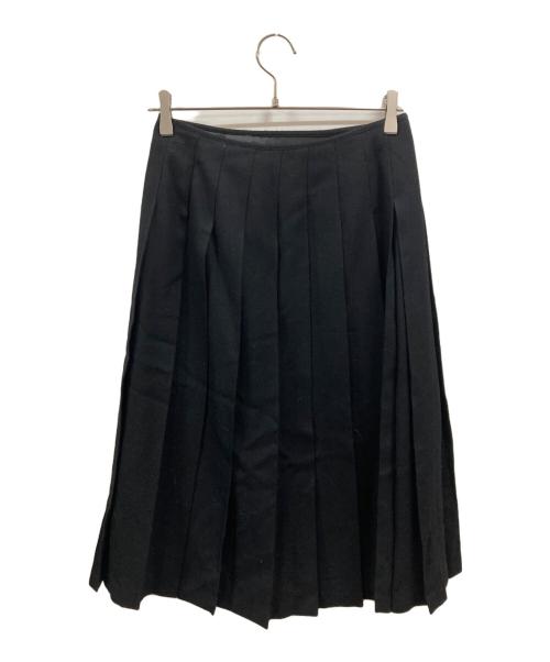 BLUE LABEL CRESTBRIDGE（ブルーレーベルクレストブリッジ）BLUE LABEL CRESTBRIDGE (ブルーレーベルクレストブリッジ) プリーツスカート ブラック サイズ:Ｍの古着・服飾アイテム