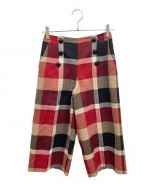 BLUE LABEL CRESTBRIDGE（ブルーレーベルクレストブリッジ）の古着「タイトスカート」｜レッド