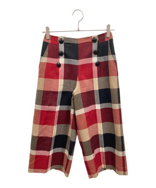 BLUE LABEL CRESTBRIDGE（ブルーレーベルクレストブリッジ）BLUE LABEL CRESTBRIDGE (ブルーレーベルクレストブリッジ) タイトスカート レッド サイズ:Sの古着・服飾アイテム