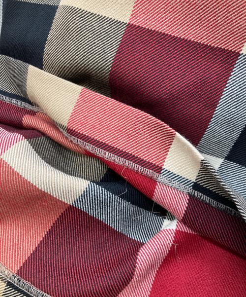 BLUE LABEL CRESTBRIDGE（ブルーレーベルクレストブリッジ）BLUE LABEL CRESTBRIDGE (ブルーレーベルクレストブリッジ) チェックスカート レッド サイズ:Ｍの古着・服飾アイテム