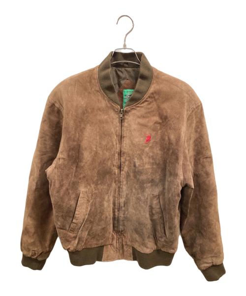 POLO COUNTRY（ポロカントリー）POLO COUNTRY (ポロカントリー) ピッグスウェードレザーブルゾン ブラウン サイズ:LLの古着・服飾アイテム