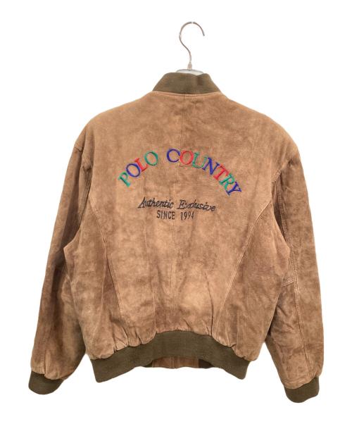 POLO COUNTRY（ポロカントリー）POLO COUNTRY (ポロカントリー) ピッグスウェードレザーブルゾン ブラウン サイズ:LLの古着・服飾アイテム