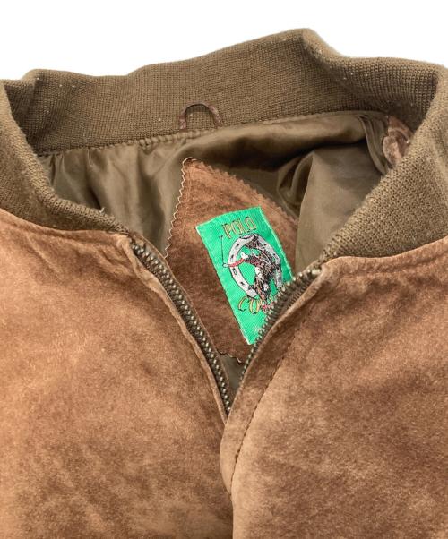 POLO COUNTRY（ポロカントリー）POLO COUNTRY (ポロカントリー) ピッグスウェードレザーブルゾン ブラウン サイズ:LLの古着・服飾アイテム