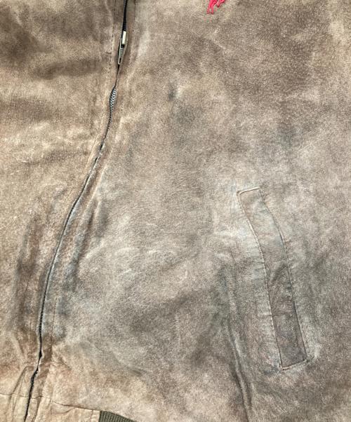 POLO COUNTRY（ポロカントリー）POLO COUNTRY (ポロカントリー) ピッグスウェードレザーブルゾン ブラウン サイズ:LLの古着・服飾アイテム