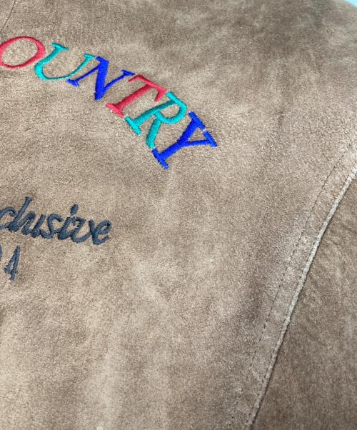 POLO COUNTRY（ポロカントリー）POLO COUNTRY (ポロカントリー) ピッグスウェードレザーブルゾン ブラウン サイズ:LLの古着・服飾アイテム