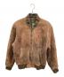 POLO COUNTRY（ポロカントリー）の古着「ピッグスウェードレザーブルゾン」｜ブラウン