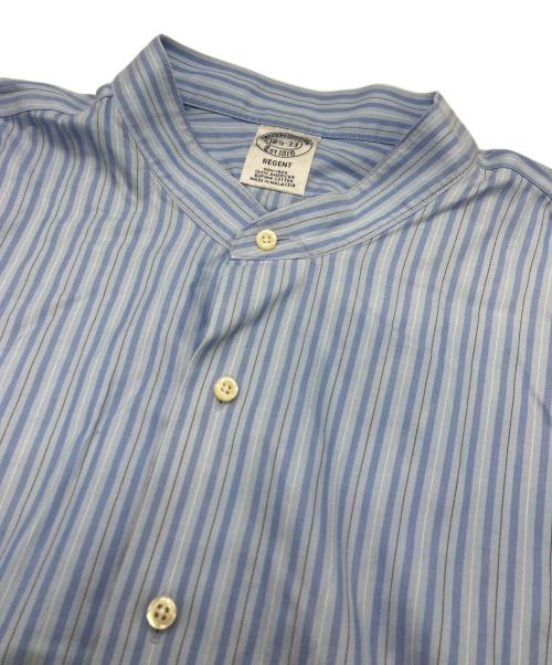 BROOKS BROTHERS（ブルックスブラザーズ）BROOKS BROTHERS (ブルックスブラザーズ) バンドカラーシャツ ブルー サイズ:SIZE 18 1/2-33の古着・服飾アイテム