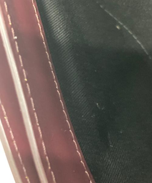 maison kitsune（メゾンキツネ）MAISON KITSUNE (メゾンキツネ) EDIE バッグ ワインレッドの古着・服飾アイテム