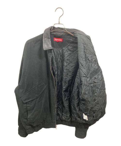 SUPREME（シュプリーム）SUPREME (シュプリーム) Leather Collar Utility Jacket ブラック サイズ:Lの古着・服飾アイテム