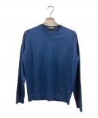 JOHN SMEDLEYジョンスメドレー）の古着「ニット」｜ブルー