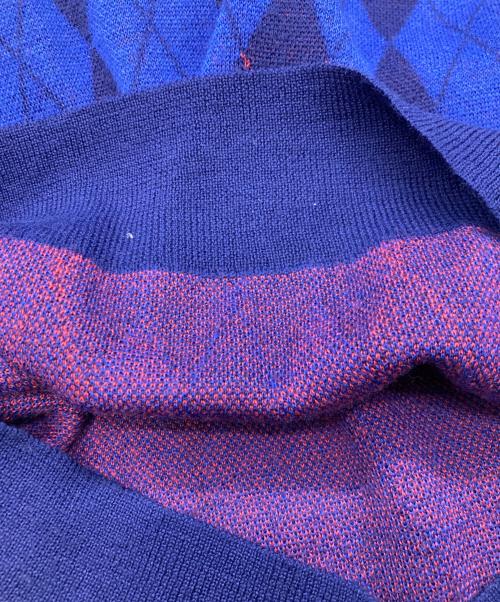 PALACE（パレス）PALACE (パレス) ニットポロシャツ ネイビー サイズ:Ｍの古着・服飾アイテム