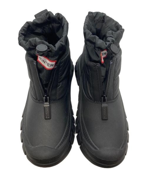 HUNTER（ハンター）HUNTER (ハンター) イントレピッドジップ アンクル スノーブーツ ブラック サイズ:EU37の古着・服飾アイテム