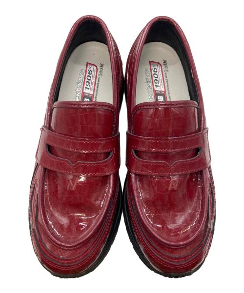 NEW BALANCE（ニューバランス）NEW BALANCE (ニューバランス) ローファースニーカー レッド サイズ:26.5cmの古着・服飾アイテム