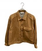 ANCELLMアンセルム）の古着「VEAGAN SUEDE WORK SHIRT BLOUSON」｜ブラウン