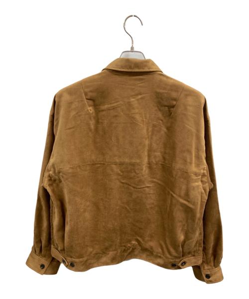 ANCELLM（アンセルム）ANCELLM (アンセルム) VEAGAN SUEDE WORK SHIRT BLOUSON ブラウン サイズ:1の古着・服飾アイテム