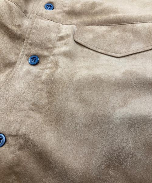 ANCELLM（アンセルム）ANCELLM (アンセルム) VEAGAN SUEDE WORK SHIRT BLOUSON ブラウン サイズ:1の古着・服飾アイテム