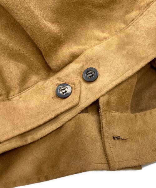 ANCELLM（アンセルム）ANCELLM (アンセルム) VEAGAN SUEDE WORK SHIRT BLOUSON ブラウン サイズ:1の古着・服飾アイテム
