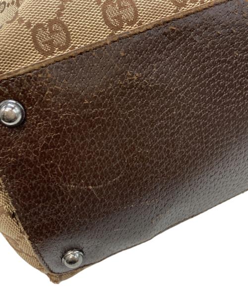 GUCCI（グッチ）GUCCI (グッチ) GGキャンバストートバッグ ブラウンの古着・服飾アイテム