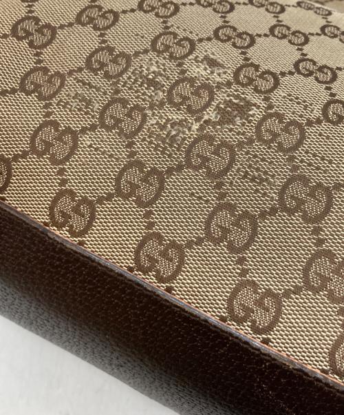 GUCCI（グッチ）GUCCI (グッチ) GGキャンバストートバッグ ブラウンの古着・服飾アイテム