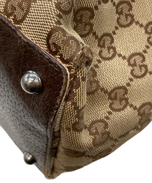 GUCCI（グッチ）GUCCI (グッチ) GGキャンバストートバッグ ブラウンの古着・服飾アイテム