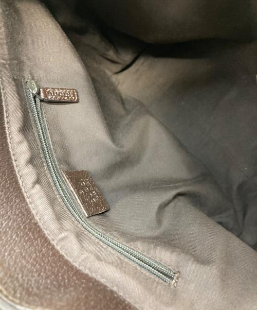 GUCCI（グッチ）GUCCI (グッチ) GGキャンバストートバッグ ブラウンの古着・服飾アイテム