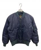 waiperワイパー）の古着「米軍 最初期型 MA-1フライトジャケット」｜ネイビー