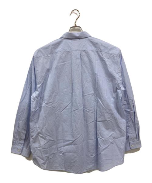 YAECA（ヤエカ）YAECA (ヤエカ) ボタンワイドシャツ　15107 ブルー サイズ:Mの古着・服飾アイテム