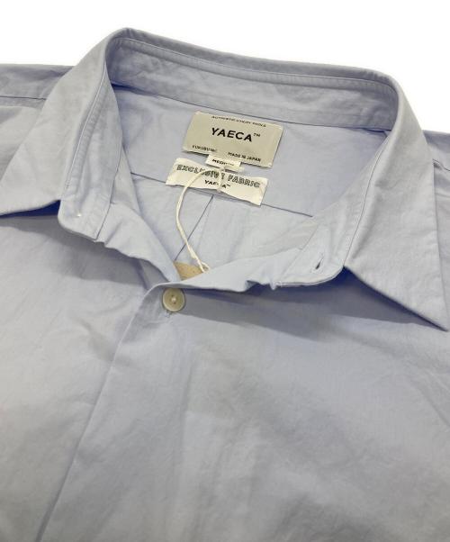 YAECA（ヤエカ）YAECA (ヤエカ) ボタンワイドシャツ　15107 ブルー サイズ:Mの古着・服飾アイテム