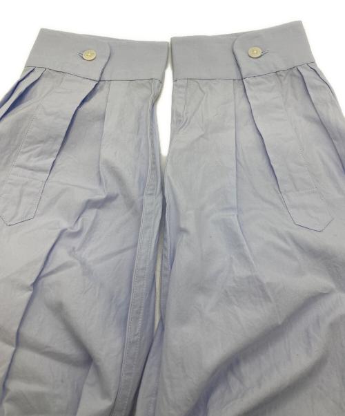 YAECA（ヤエカ）YAECA (ヤエカ) ボタンワイドシャツ　15107 ブルー サイズ:Mの古着・服飾アイテム