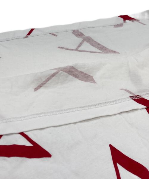 ARMANI EXCHANGE（アルマーニ エクスチェンジ）ARMANI EXCHANGE (アルマーニ エクスチェンジ) プリントTシャツ ホワイト×レッド サイズ:Mの古着・服飾アイテム