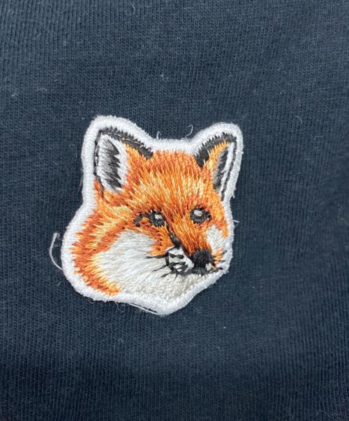 maison kitsune（メゾンキツネ）maison kitsune (メゾンキツネ) FOX HEAD PATCH REGULAR LONG-SLEEVED TEE-SHIRT　FU00163KJ0010 ブラック サイズ:XSの古着・服飾アイテム